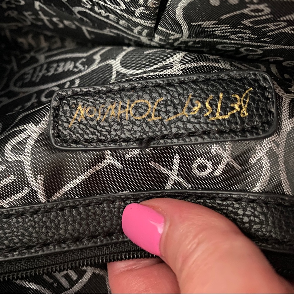 Betsey Johnson Backpack Pink, White & Black - Picture 9 of 16